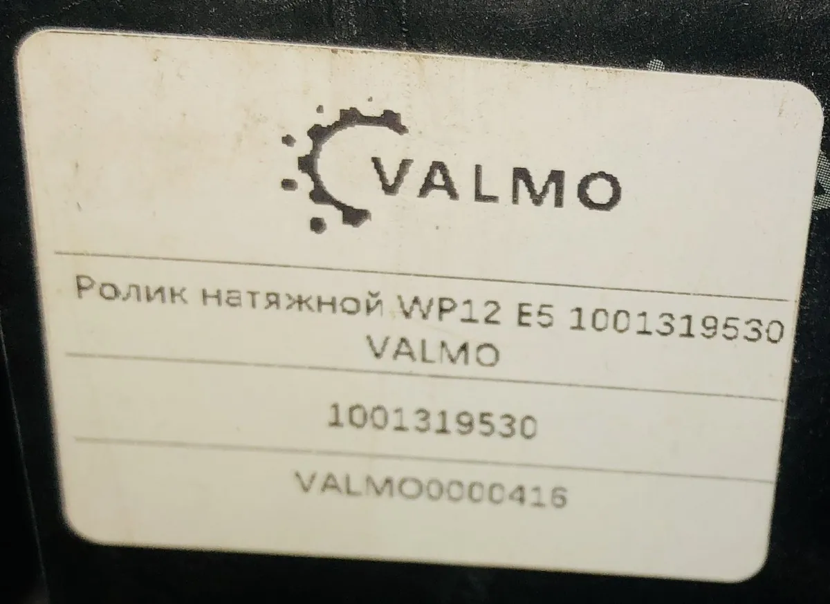 Ролик натяжной WP12 E5 1001319530 VALMO0000416