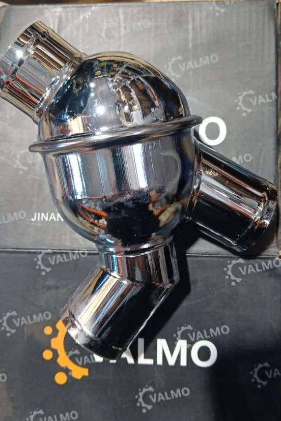Термостат в корпусе 80C HOWO/SHACMAN WP10/WD615 (хром) VALMO VG14060135/61500060116