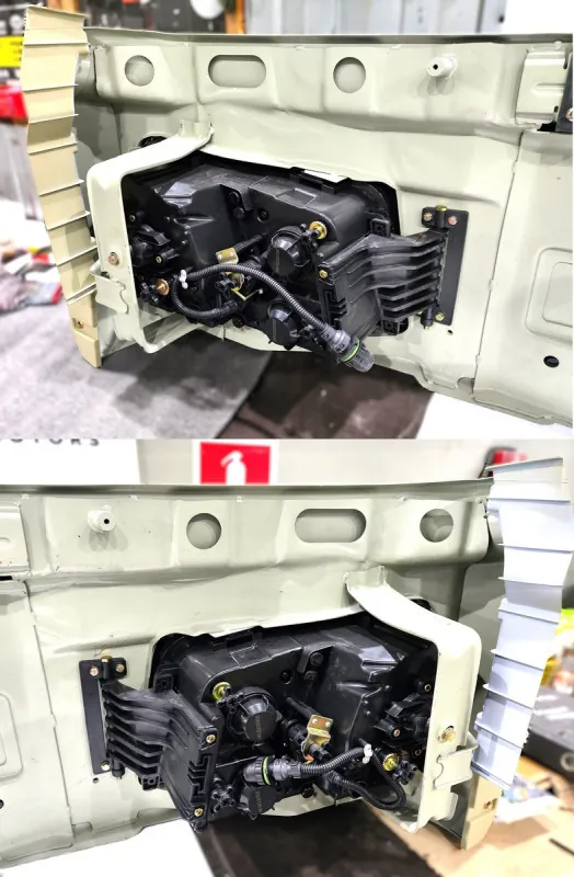 DZ97259623310-SUB1 - Бампер в сборе с фарами SHACMAN X3000 ОРИГИНАЛ