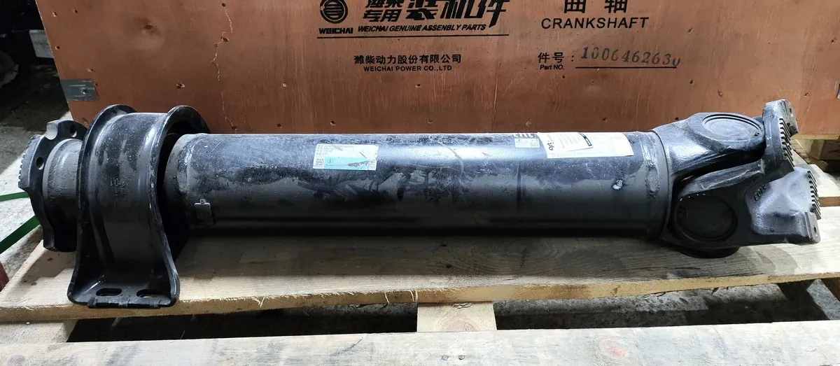 DZ92189315098 - Вал карданный L980 с подвесным 8x4 SHACMAN X3000 ОРИГИНАЛ