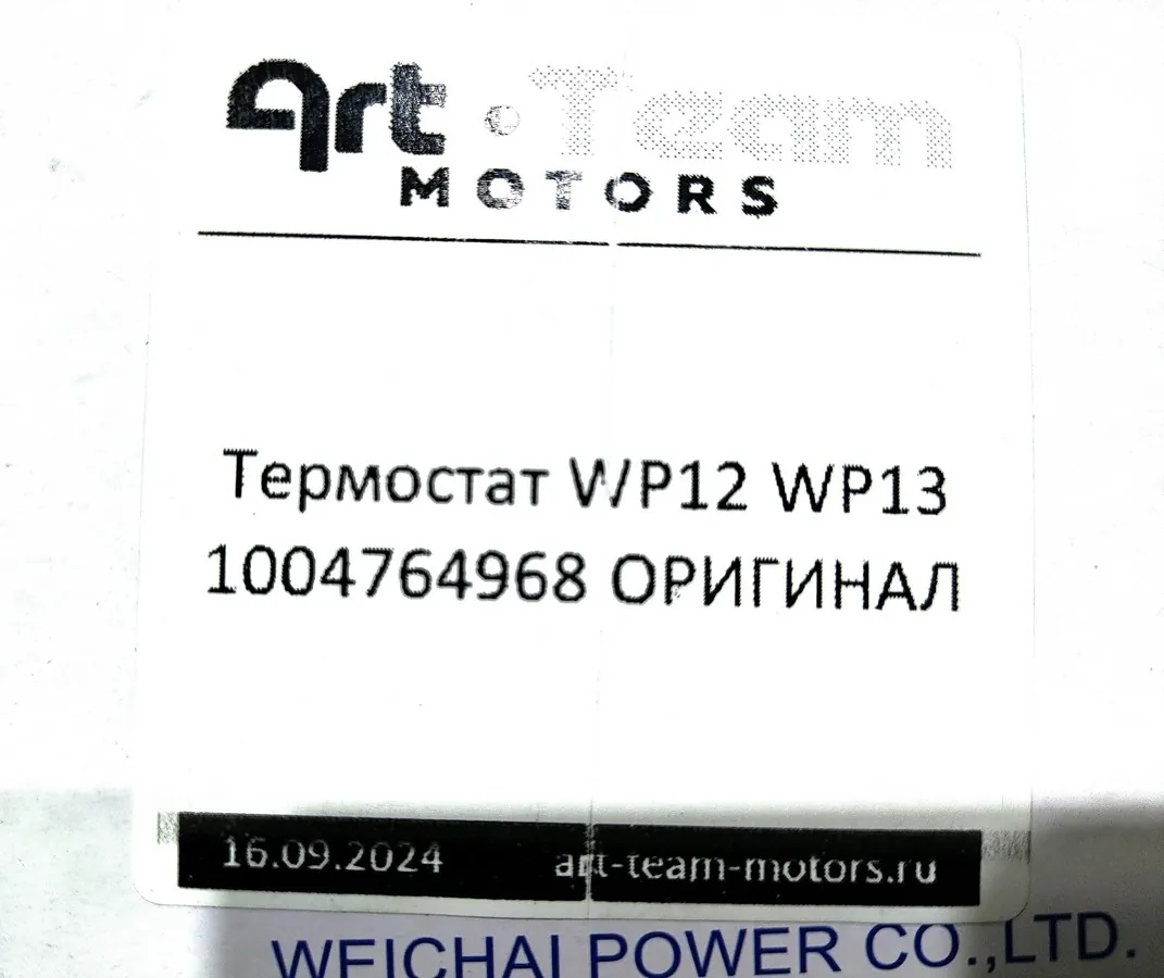 1004764968 - Термостат WP12 WP13 ОРИГИНАЛ
