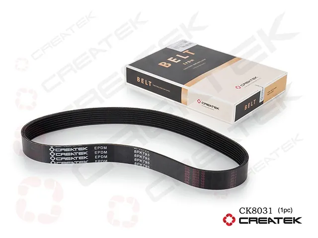 Ремень поликлиновый помпы 8PK795 генератора CREATEK CK8031 (IK)
